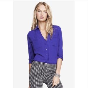 Express Portofino Purple Blouse